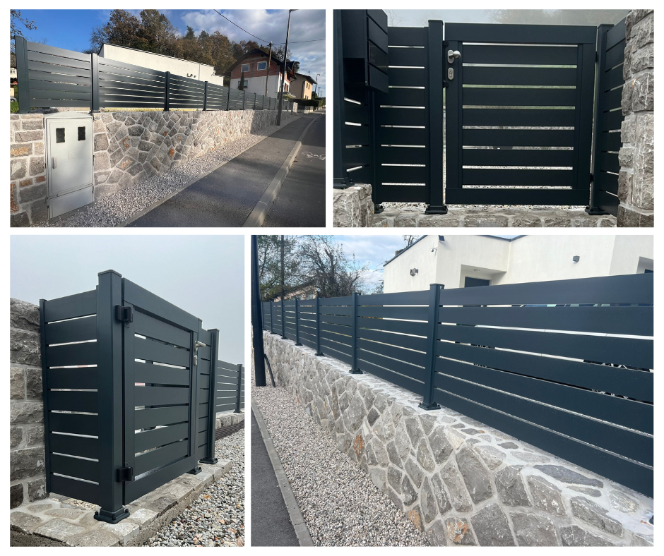 aluminijaste ograje, alu ograje, balkonske ograje, dvoriščne ograje, alumen sistemi, alumen, alumen ograje, alu sistemi, lamelne ograje, lepe ograje, kvalitetne ograje, model i100, model i60, model i60p, model h100, ugodne ograje, ograje, galerija alumen, alu ograja i100 model,