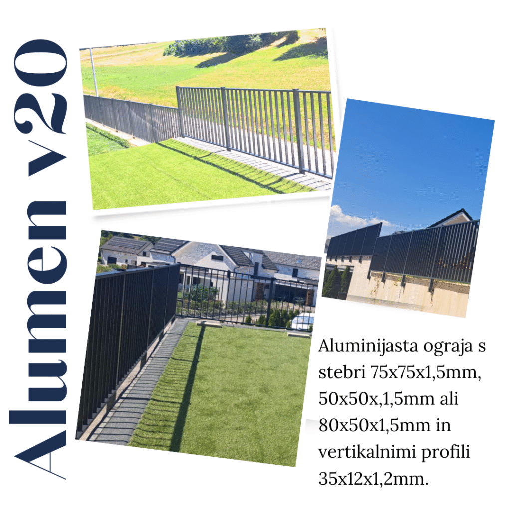 aluminijaste ograje, alu ograje, balkonske ograje, dvoriščne ograje, alumen sistemi, alumen, alumen ograje, alu sistemi, lamelne ograje, lepe ograje, kvalitetne ograje, model i100, model i60, model i60p, model h100, ugodne ograje, ograje, galerija alumen, alu ograja model v20, v20 balkonske ograje, ograje za terase, ugodne ograje, dvoriščne ograje, ograja za dvorišče, ograja za balkone, ograja za teraso