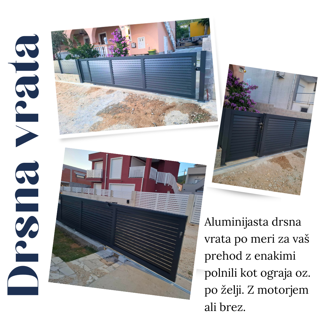 drsna vrata, vrata aluminij, alu vrata, aluminijasta vrata, alu drsna vrata, aluminijaste ograje, alu ograje, balkonske ograje, dvoriščne ograje, alumen sistemi, alumen, alumen ograje, alu sistemi, lamelne ograje, lepe ograje, kvalitetne ograje, model i100, model i60, model i60p, model h100, ugodne ograje, ograje, galerija alumen, balkonske ograje, vertikalne ograje iz aluminija
